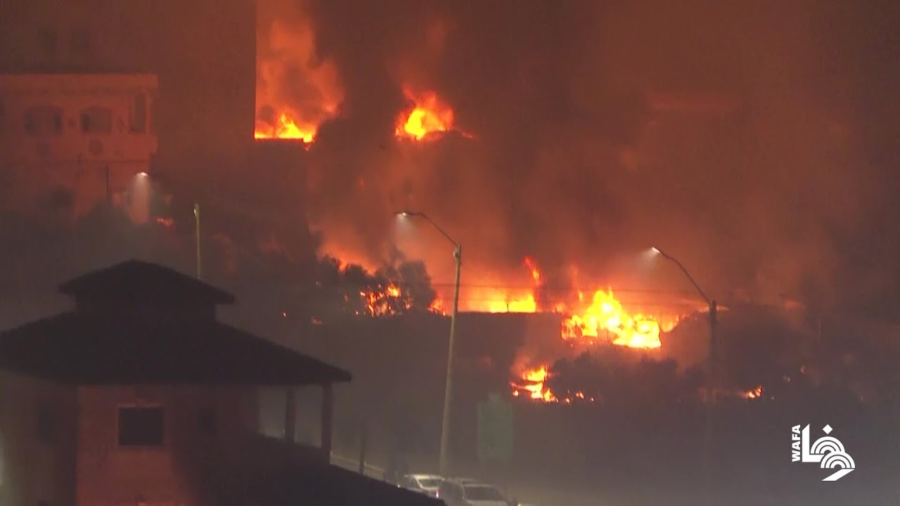 مستوطنون يحرقون منازل وممتلكات الفلسطينيين في بلدة حوارة جنوب نابلس