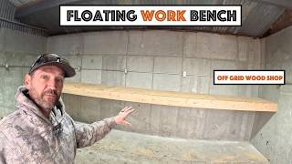 #868 - Built A Floating Bench For The Wood Shop! Cutting & Thinning The Upper Deer Pen.