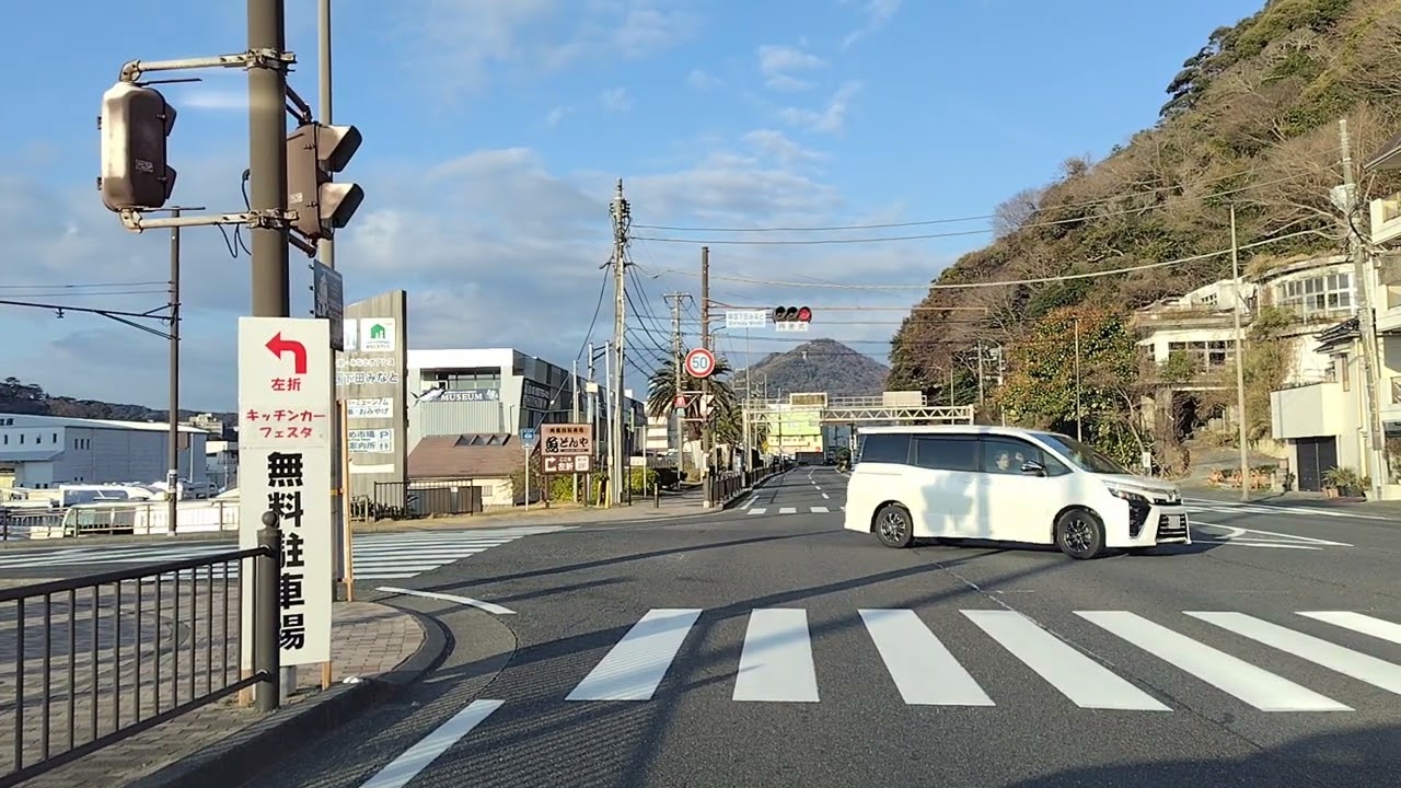静岡県下田市　外浦海水浴場→道の駅 開国下田みなと　ドライブ