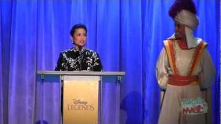 Lea Salonga (singing voices of Jasmine, Mulan) accepts Disney Legends award at the 2011 D23 Expo