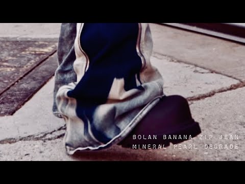 Rick Owens DRKSHDW Bolan Banana Zip Jean Mineral Pearl