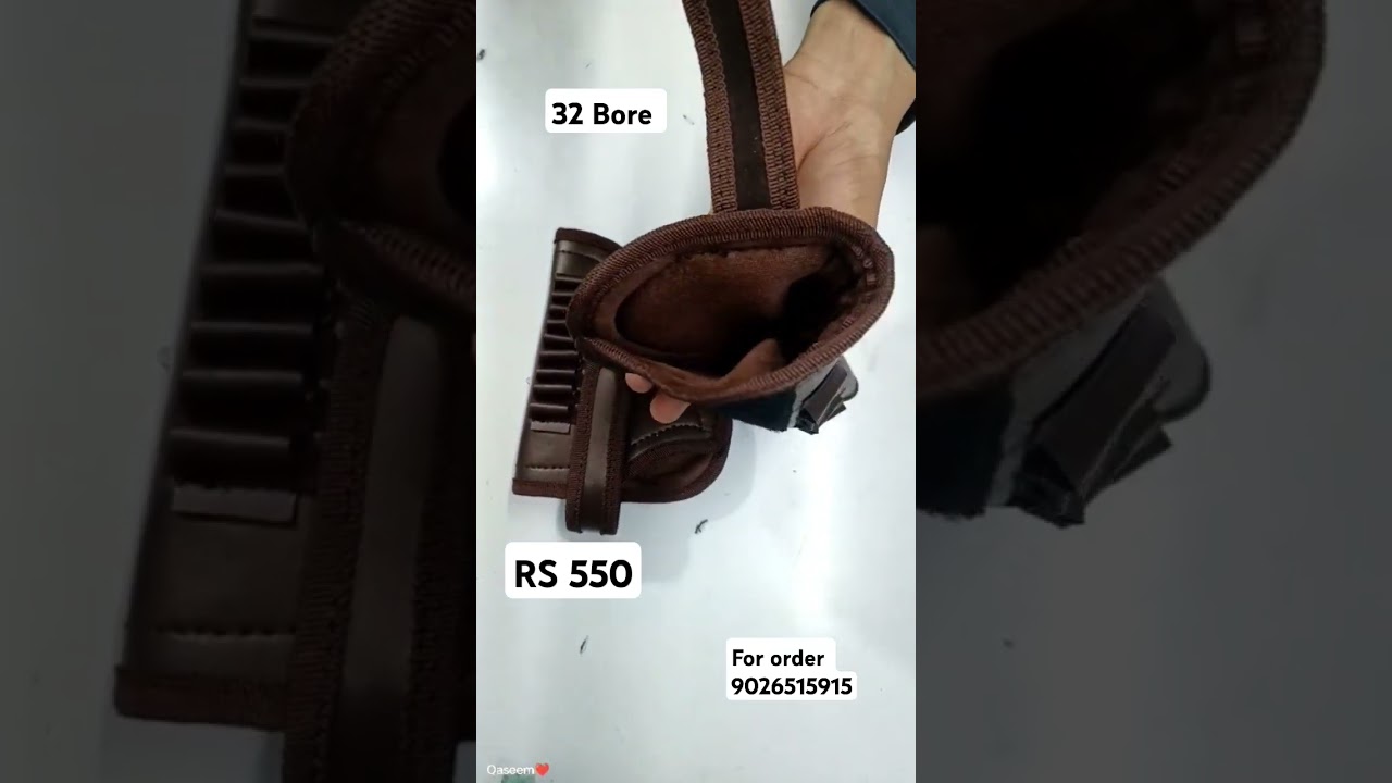 32 Bore revolver Cover Brown