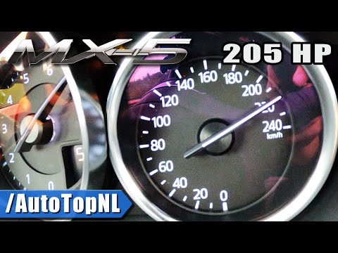 MAZDA MX-5 2.0 205HP *7700RPM* | 0-220 KM/H ACCELERATION & TOP SPEED by AutoTopNL