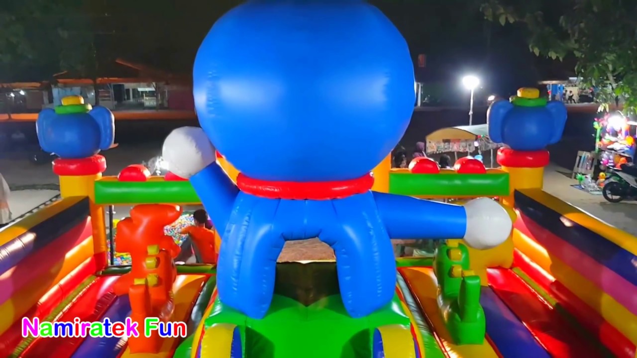 Download #2 bermain di Istana Balon Doraemon Odong-odong Mainan Anak banyak teman Kids Pool Fun Baloon Castle