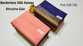 Borderless Soft Silk Sarees With Price | Handloom Made | Best Shop In Coimbatore | Online shopping screenshot 4