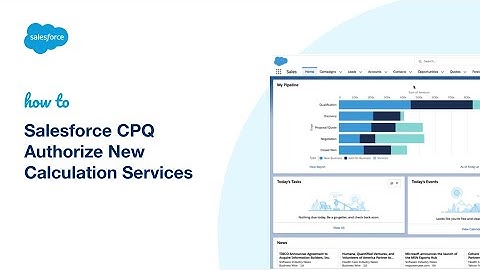 Salesforce CPQ Authorize New Calculation Services