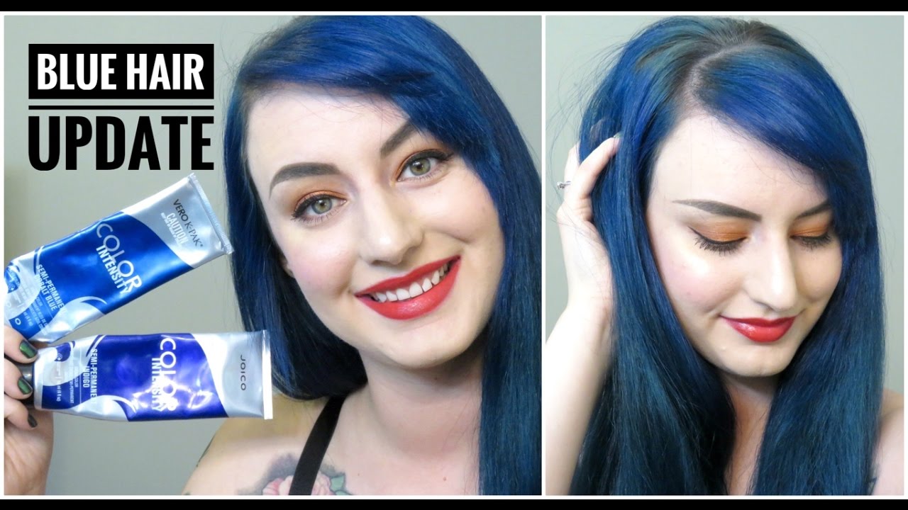 1. Joico Cobalt Blue Hair Dye on Dark Hair: Before and After Results - wide 3