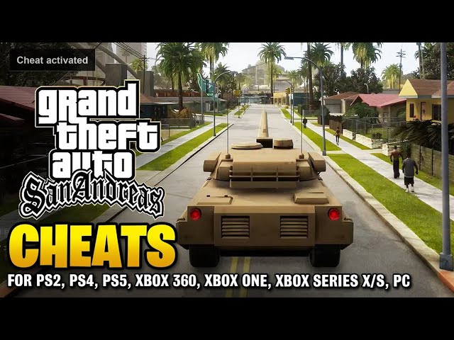 GTA San Andreas Cheats For PC, Xbox and PS4 Definitive Edition