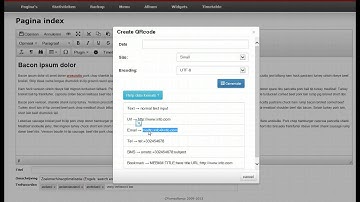 tinymce 4 and 5 plugin QRcode wizzard