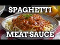 The BEST Spaghetti Meat Sauce Recipe