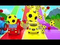 Colar full cars &amp; sing a song | wheels on the bus, ten in the bed | baby nursery rhymes #kidsvideo