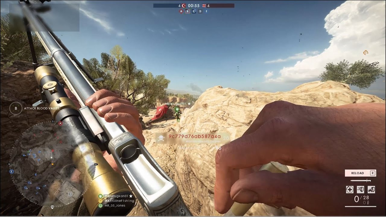 Battlefield 1 Achi Baba 77-11 Martini-Henry Sniper - YouTube