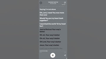 Thumbnail of Forrest Frank - YOUR WAY'S BETTER(Official Lyric Video)