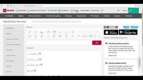 Symbolab: Searching for a Topic
