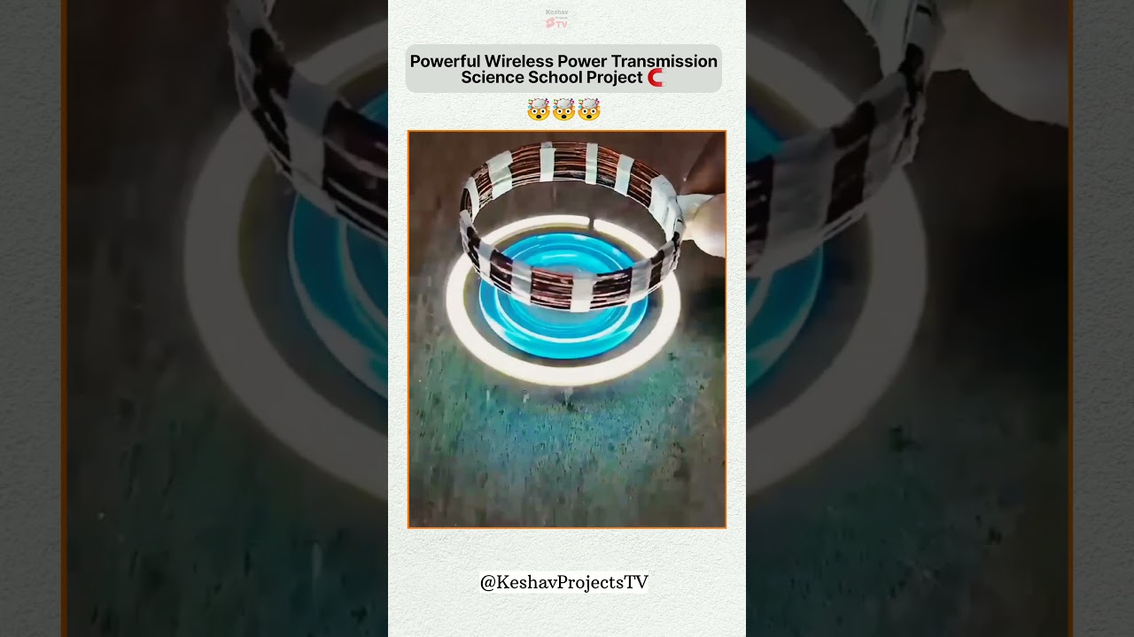 Powerful Wireless Power Transmission 🧲 Science School Project 