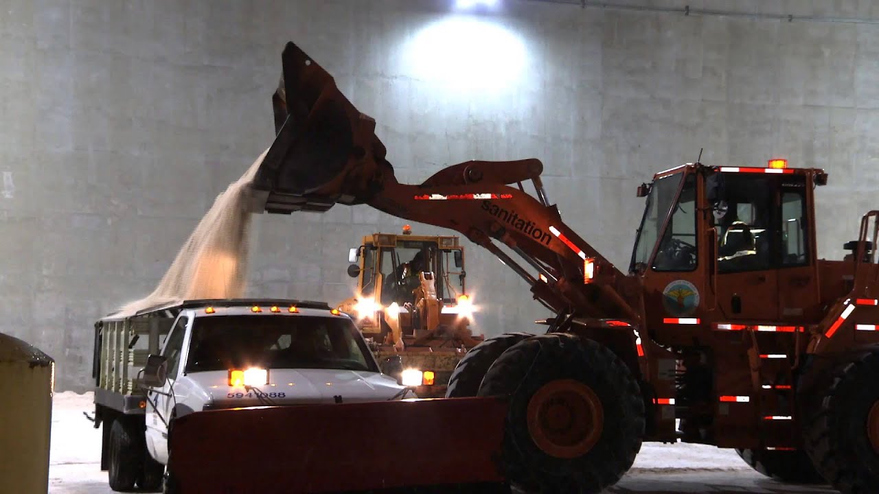 snow salt trucks NYC Streets YouTube