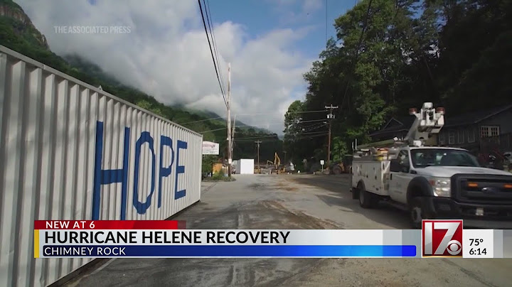 Hurricane Helene recovery in Chimney Rock