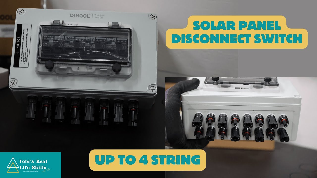 DIHOOL Solar Disconnect Box Review | 4 String 30A DC Disconnect Switch Explained