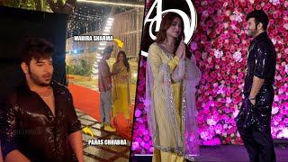 Paras Chhabra and Mahira Sharma IGNORE Each Other | Ex Couple arrives at Arti Singh Sangeet