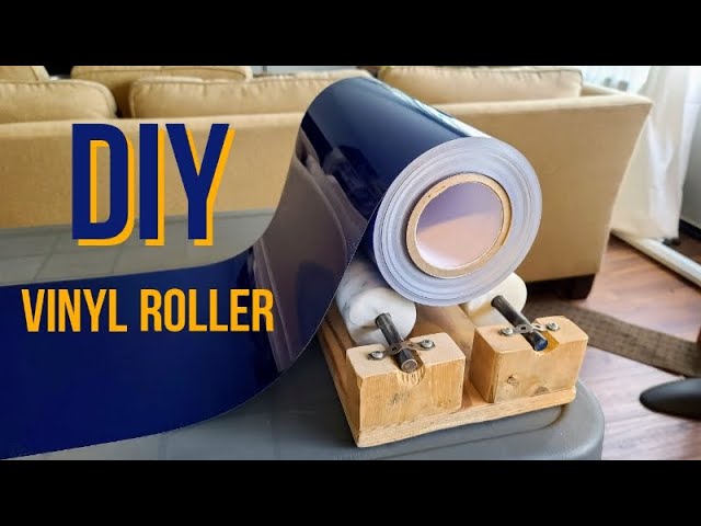 Homemade Do It Yourself crafting Vinyl Roller 