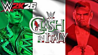 Clash in Italy Cody Rhodes vs. Gunther Undisputed Title WWE 2K26 Gameplay