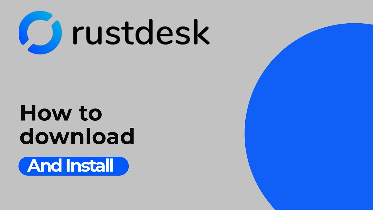 How to Download and Install RustDesk | Easy Step-by-Step Guide - YouTube