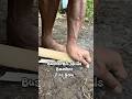 Bushcraft skills, making fire with bamboo fire saw #primitivefirelighting #bushcraft