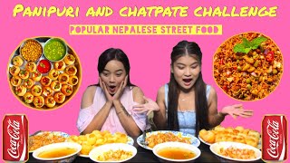 50 Piro ( Spicy ) Pani Puri and Chatpate Challenge | Popular Nepalese Street Food ||  🌶🥵🌶 Mitho