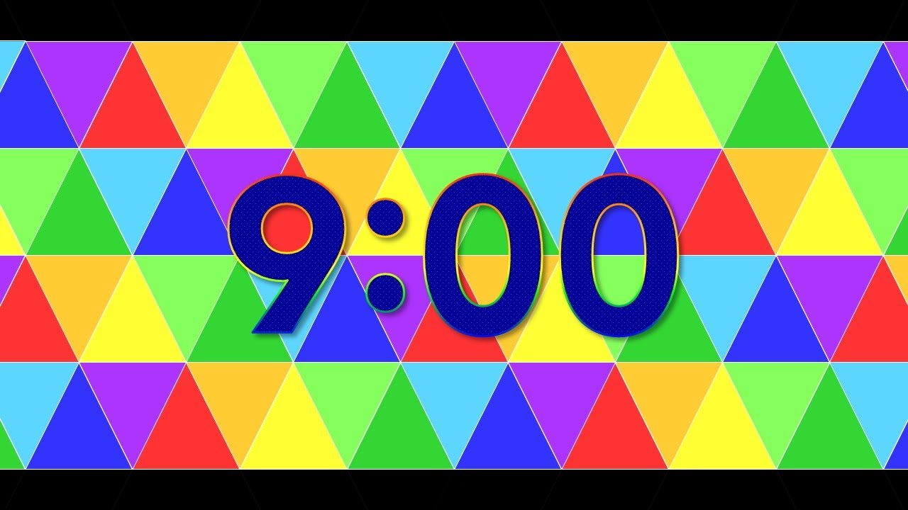 9 Minute Timer - Colorful Timer - YouTube