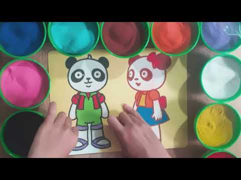 Video TÔ MÀU TRANH CÁT GẤU TRÚC ĐI HỌC | HOW TO COLORING... - YouTube