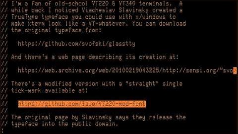 Make XTerm Look Like a VT220