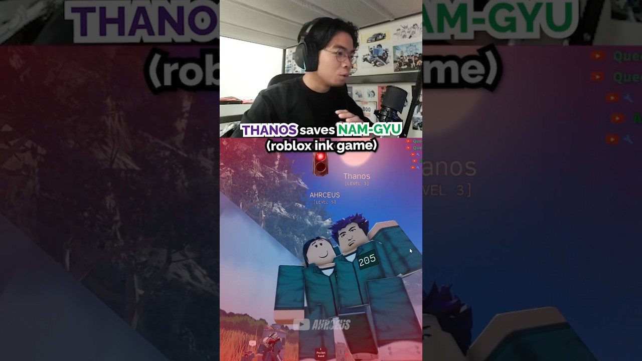 THANOS saves NAM-GYU in Roblox INK GAME | Squid Game