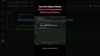 Season 1 Lesson 14 Part 9   Your First Steps in Python Python List Comprehension Efficient Loop Patt