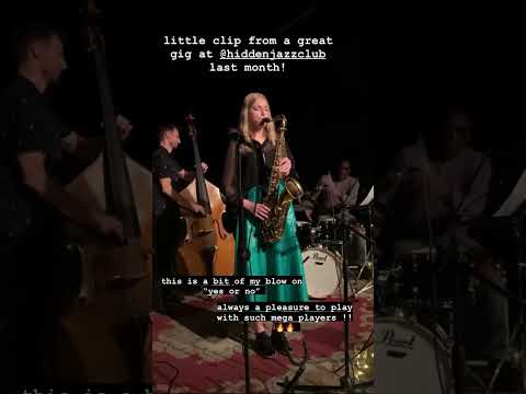 Playing on a great gig by Emma Rawicz