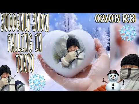 ⛄️ ❄️ SUDDENLY SNOW FALLING IN TOKYO #dragonsasori 02/08(sunday)R’8