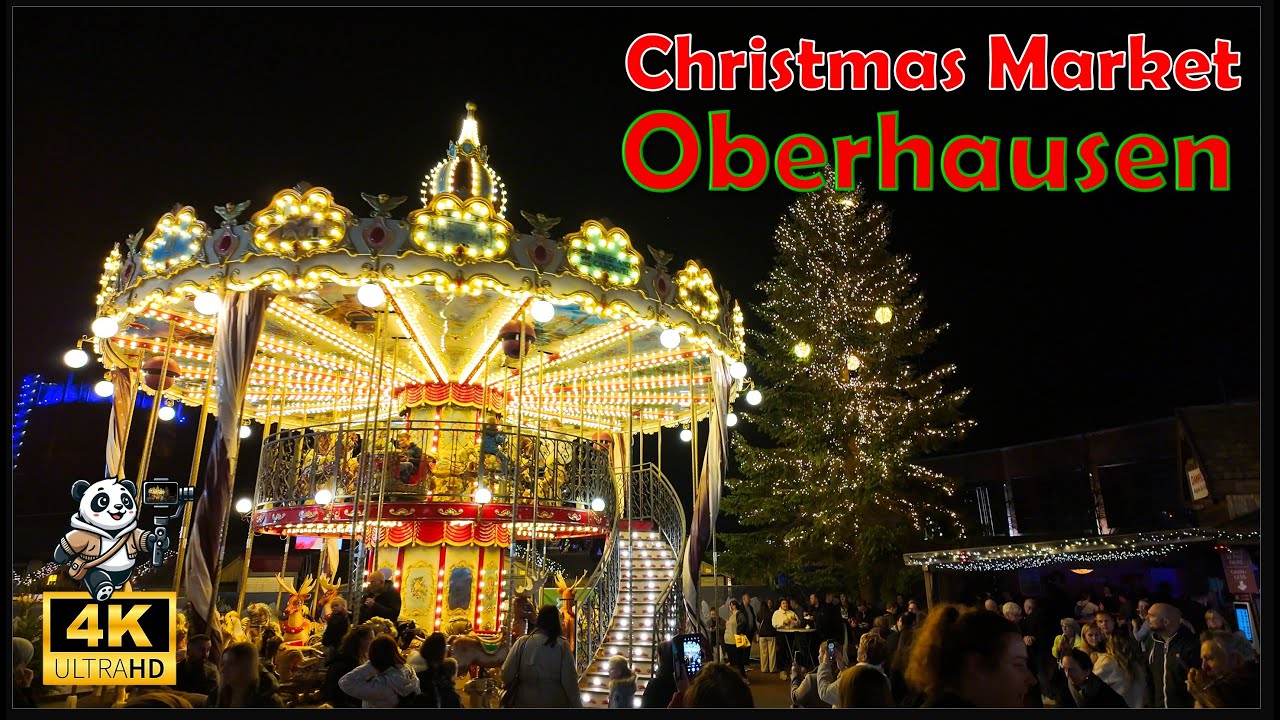 🇩🇪 CentrO Weihnachtsmarkt Oberhausen „Westfield“ + Drohnenshow 2025 – 4K HDR Walk