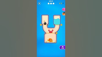 save the fish 🦈 level 10 Pull the pin android/ios walkthrough Gameplay #shorts #game #pullthepin