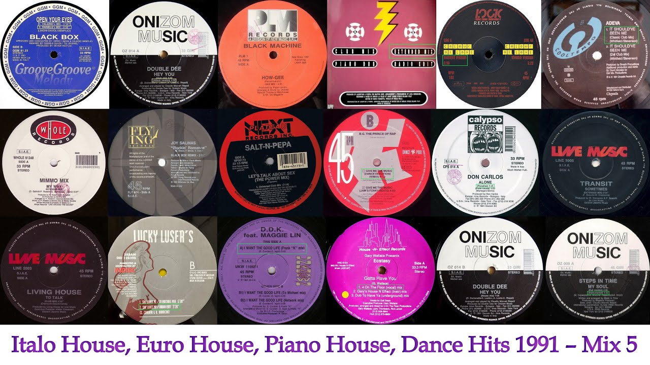 1991 Dance Hits - Mix 5 (Italo House, Euro House, Piano House, Hip