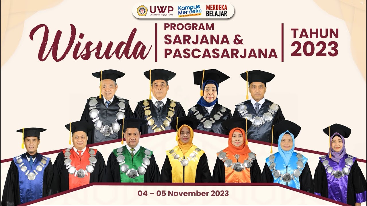 WISUDA PROGRAM SARJANA DAN PASCASARJANA TAHUN 2023 - YouTube