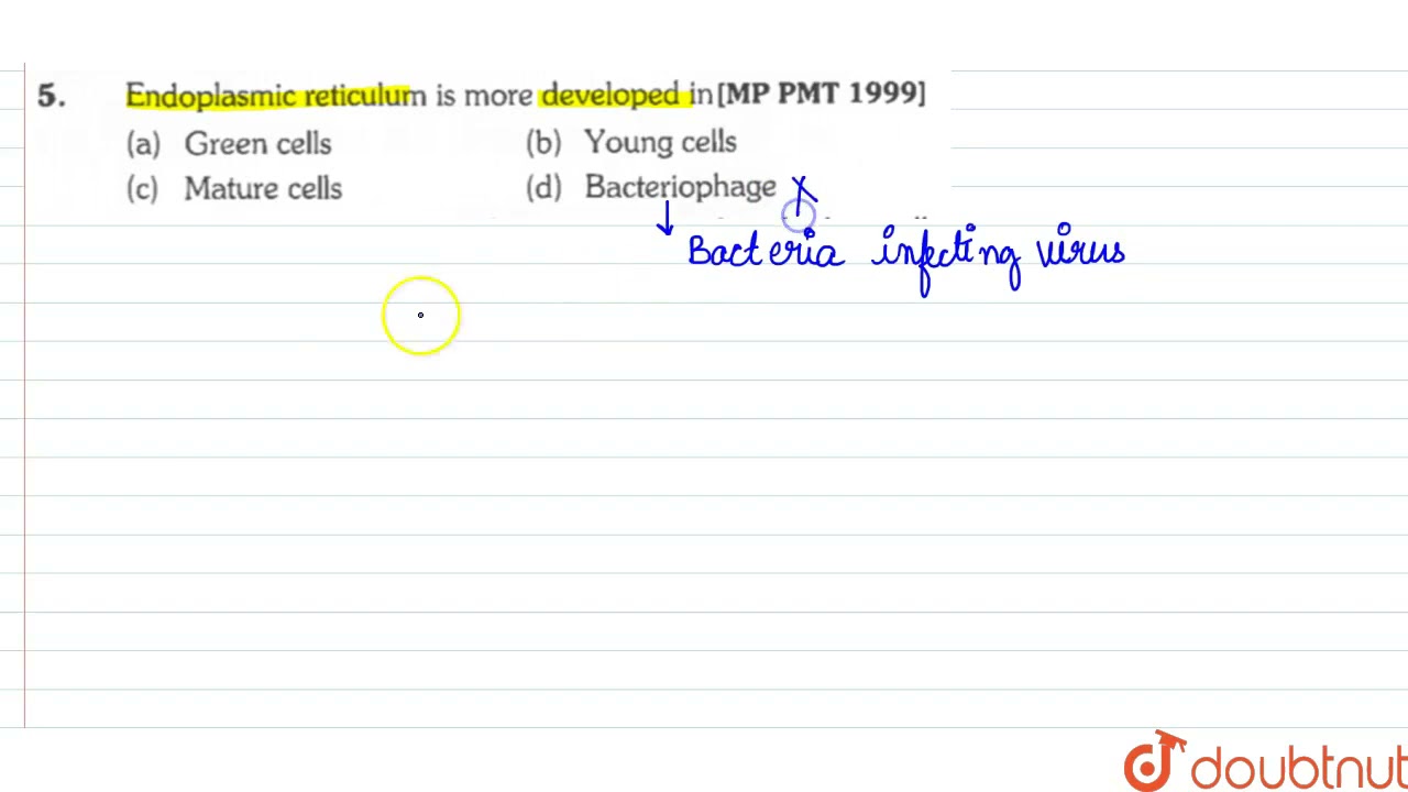 Endoplasmic reticulum is more dveloped in  | 11 | CELLS - THE UNIT OF LIFE | BIOLOGY | ERRORLESS...