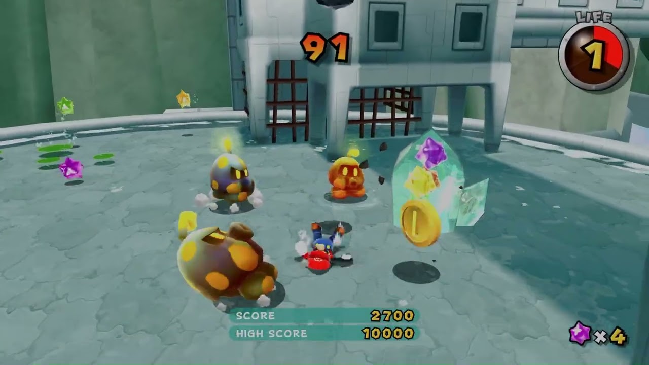 Super Mario Galaxy 2 - Fluffy Bluff Galaxy: The Chimp's Stomp Challenge