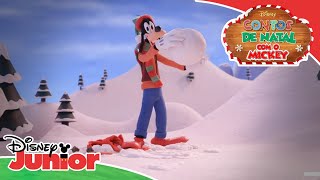 Contos De Natal Com O Mickey | Como Construir Um Boneco De Neve