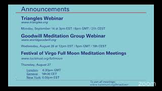 Triangles Meditation Group Webinar