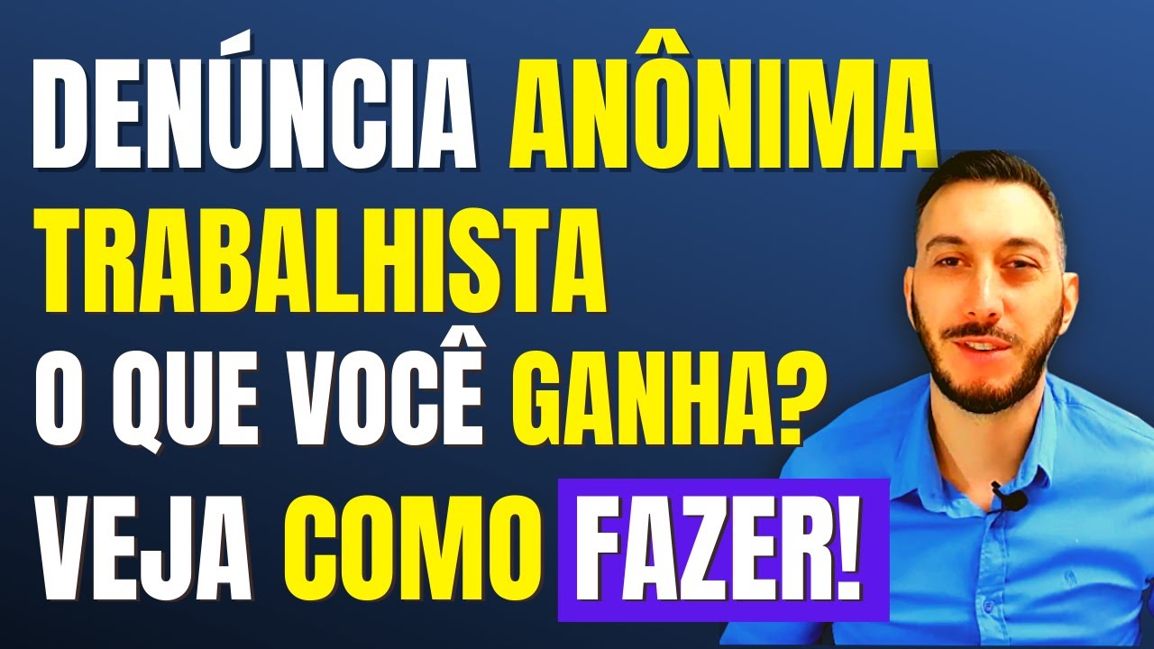 IMPORTANTE: Como denunciar uma EMPRESA no Ministério do Trabalho ...