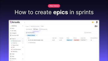 How to Create Epics in Sprints