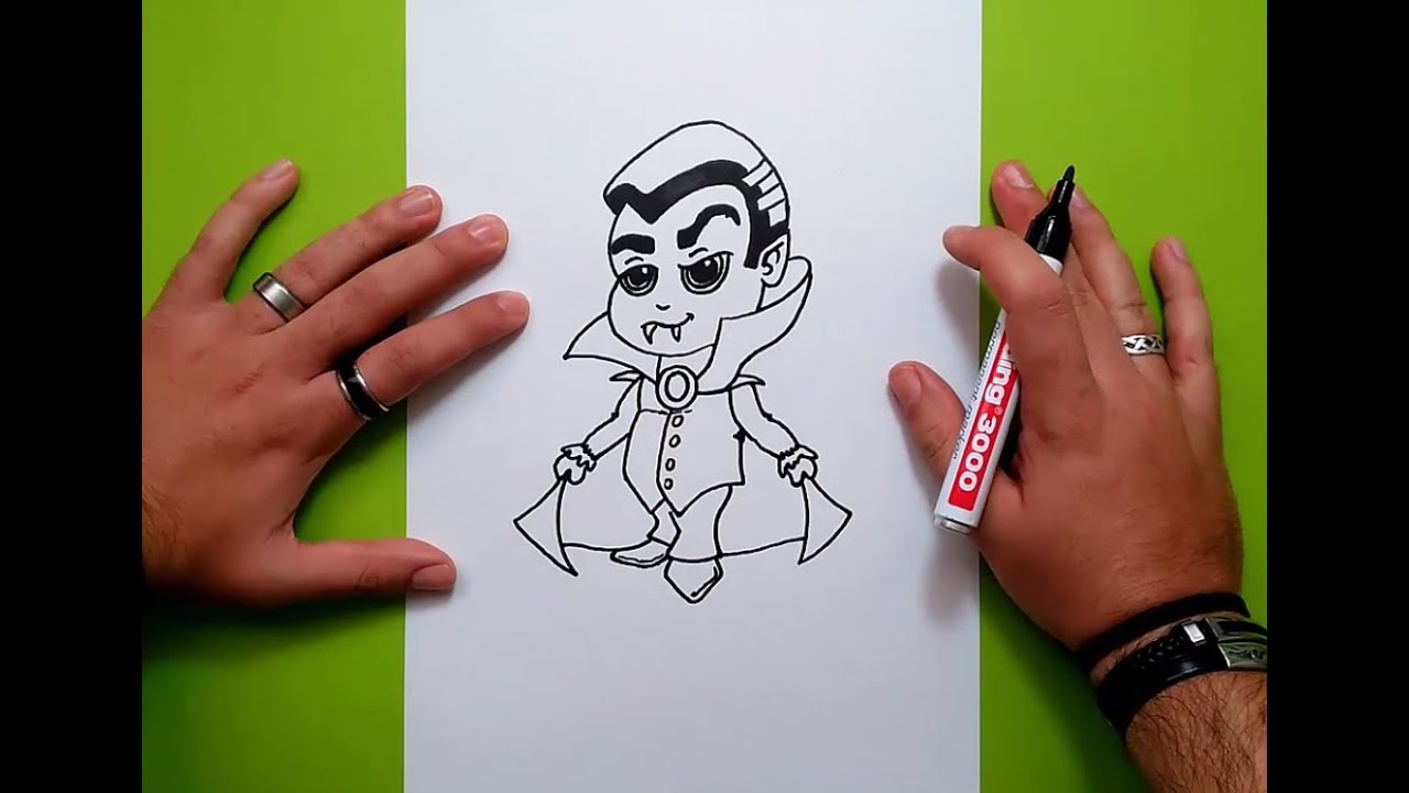 COMO DIBUJAR UN VAMPIRO 