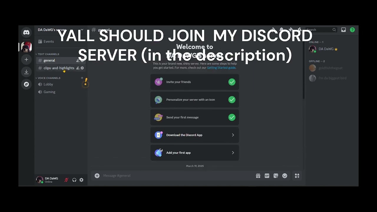 Join my discord server - YouTube