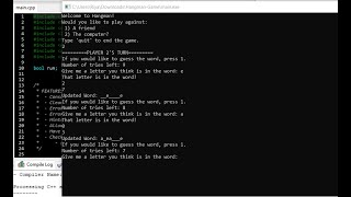 Hangman Game In C++ With Source Code | Source Code & Projects screenshot 1