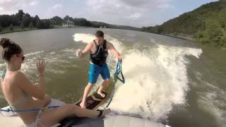 Surfing Lake Austin July 5 2015