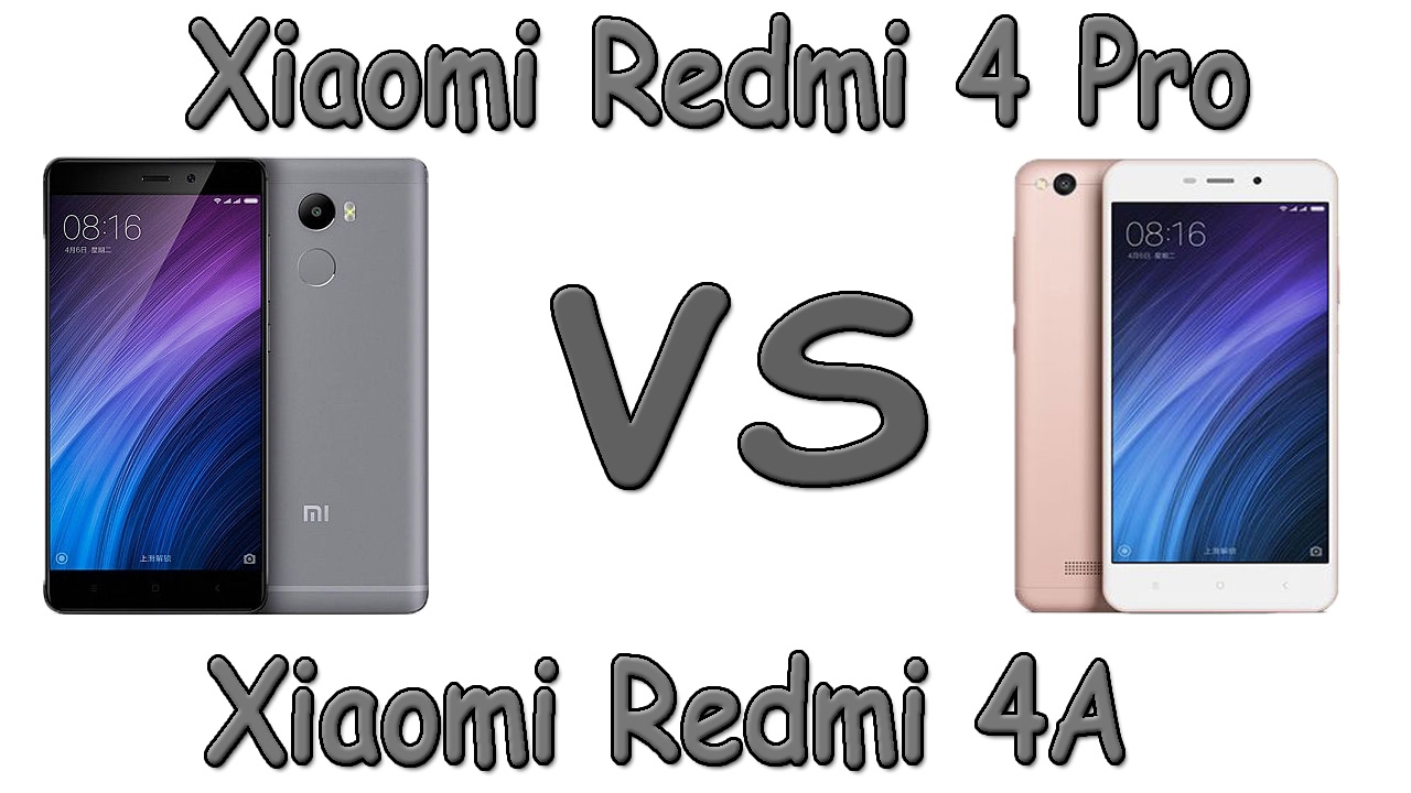 Redmi 4 pro vs. Redmi 4 pro vs